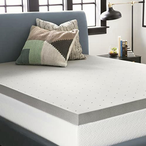 Sobrecolchón De Memory Foam De Carbón De Bambú De 7.5 Cm