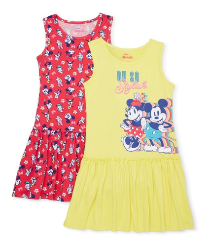 Bello Vestido Disney De Minnie Mouse Talla 6-6x