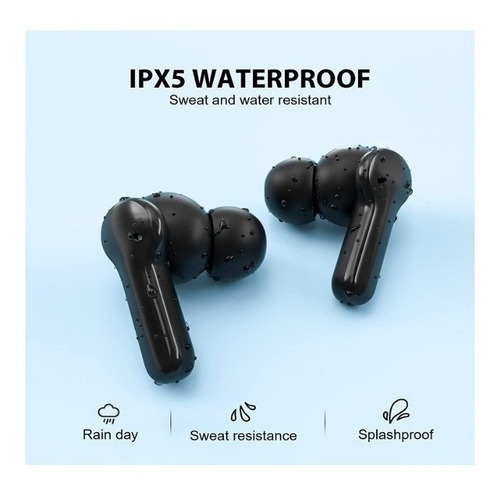 Auriculares in-ear inalámbricos QCY True Wireless Earbuds QCY T13 T13 negro