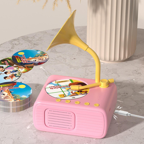 Gramófono Infantil, Fonógrafo Educativo Para Niños Rosa