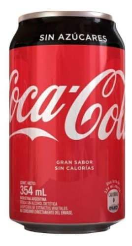 Coca Cola Lata 354ml Zero Pack X48 Gaseosa Zetta Bebidas