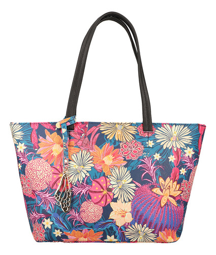 Bolsa Tote K'iin Pineda Covalin Cactáceas Jardín Botánico Rojo