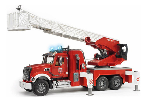 Bruder - 1:16, Camion Bomberos Mack Granite C/escalera