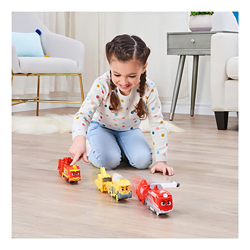 Trem De Brinquedo Motorizado Mighty Express Freight Nate Cor Vermelho