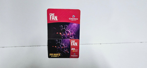 Tarjeta Collecionable Cinefan Five Nights At Freddy Cinemex