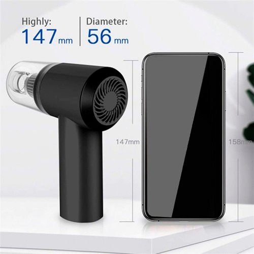Aspiradora Inalambrica Recargable Usb Auto Casa C/luz 2 En 1