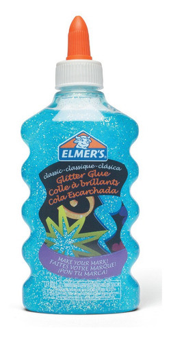 Pegamento Glitter Azul 177ml Elmer's Para Manualidades