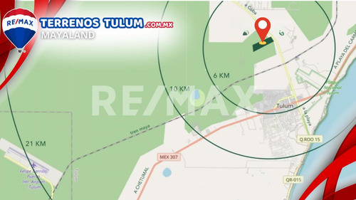 Cenote Con 17.5 Hectareas Con Frente De Carretera