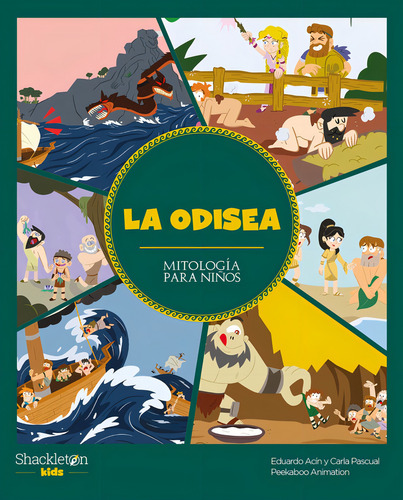 La Odisea Mitología Para Niños Editorial Shackleton Books en Español Tapa Dura