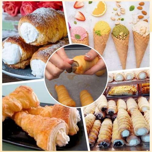 Cream Horn Molds, Juego De 12 Piezas De Conos Para Hornear D