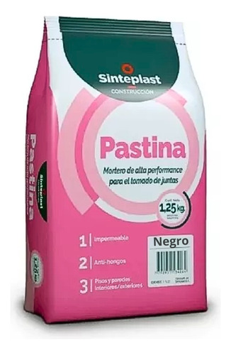Pastina para construcción Sinteplast Pastina x 1.25kg color negro