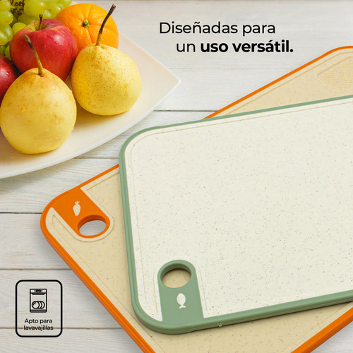 Set De 2 Tablas De Cocina Para Picar