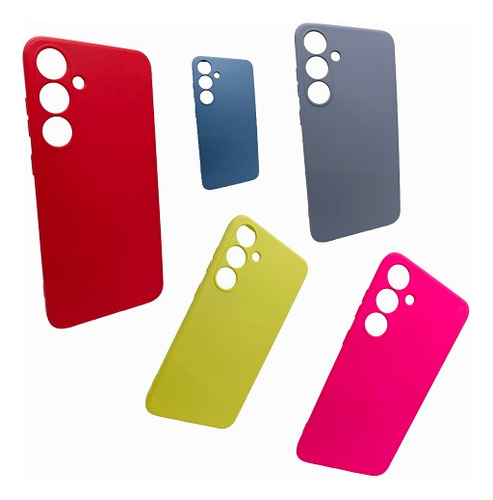 Protector De Silicona Para Samsung S24 Plus Varios Colores