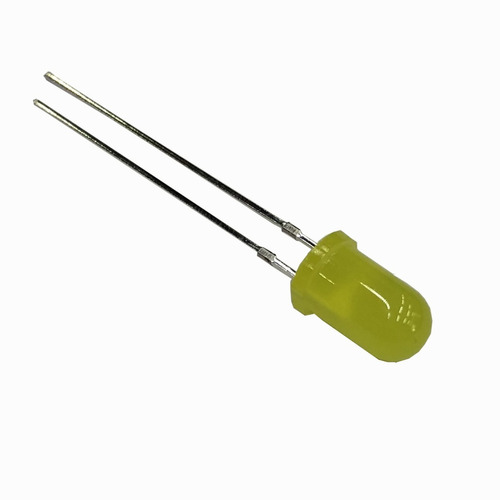 Led 5mm Amarillo Difuso Pack X100 20 Mcd 30 Grados L5a