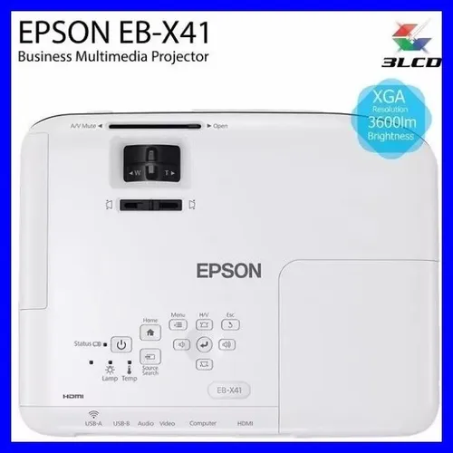 Retroprojetor Epson Eb X36 3600l Xga/wifi/hdmi Branco+ Bolsa