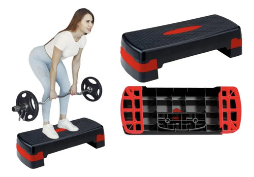 Banco Escalon De Ejercicio Step Rutinas Aerobics Ajustable M
