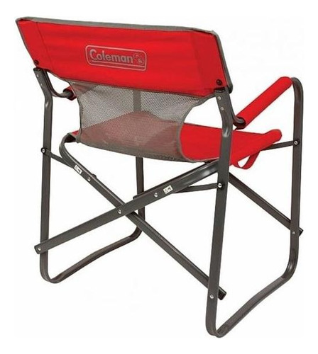 Cadeira Dobrável Coleman Steel Deck Vermelha