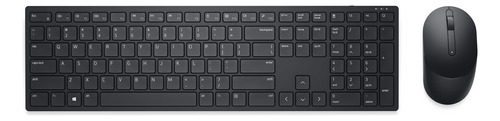 Kit de teclado y mouse inalámbrico Dell KM5221W Inglés US de color negro