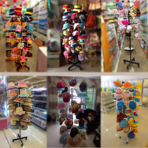 Estante De Exhibición De Sombreros De Pie, Perchas