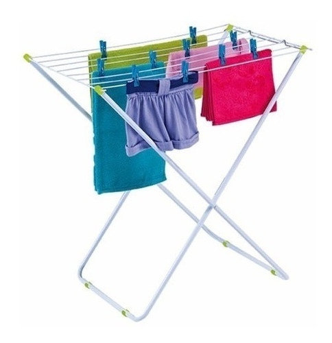 Tendedero De Acero Mor Plegable 5 Mts Ropa