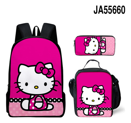 Mochila Hellokitty Cute Hello Kitty De Tres Piezas En 3d 2024
