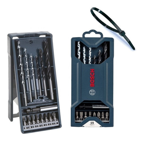 Set De 15 Piezas Bosch X-line Maletin Mechas, Puntas +regalo