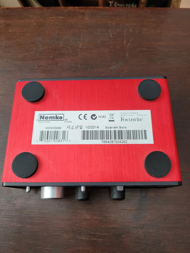 Interface De Audio Focusrite Scarlett Solo Vermelho (Usado)
