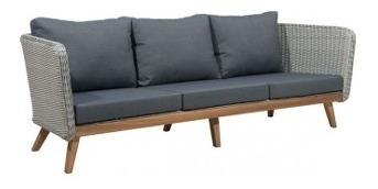 Sofa Para Exterior Modelo Grace Bay - Gris Këssa Muebles