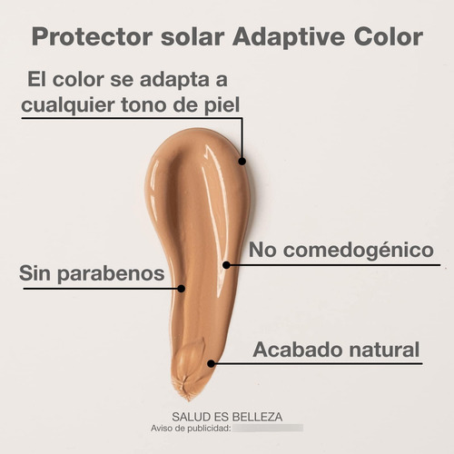 Protector Solar Adaptive Color Bloqueador Facial Uso Diario