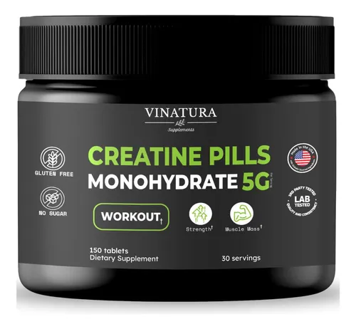 Pastillas De Monohidrato De Creatina Vinatura 5g 150 Tableta
