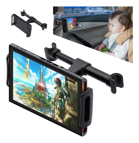 Soporte Celular Tablet Para Reposacabezas De Coche Ajustable