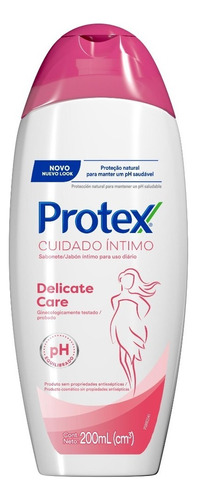 Sabonete Líquido Íntimo Delicate Care Protex Cuidado Íntimo Frasco 200ml