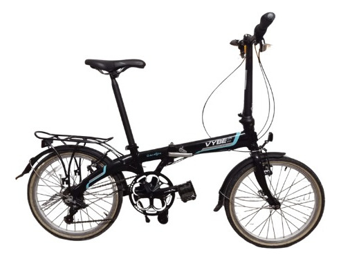 Bicicleta Plegable Dahon Vybe, Negro, Aro 20 , Aluminio, 7v