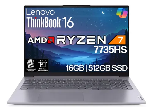 Notebook Lenovo Thinkbook 16 G7 Business 16'' Ryzen 7 16gb 5