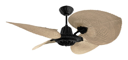 Ventilador De Rattan Negro - Cedro Windlux® Acanto