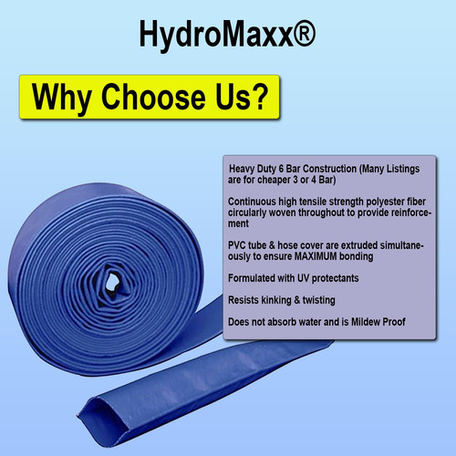 1.5 Dia. X 100' Heavy Duty Pvc Lay Flat Discharge And ...