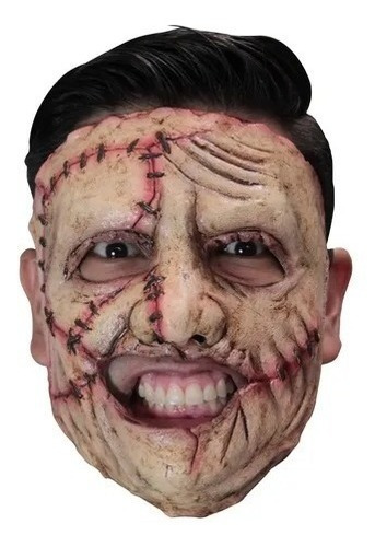 Máscara Asesino Serial Killer 40 Terror Piel Latex Halloween Color Beige