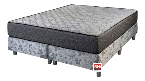 Colchón Sommier Sh1000 Resorte Bonel 160x200 Queen Size