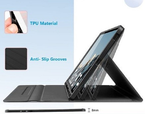 Imagem 2 de 4 de Capa Teclado Iluminado E Touchpad Para Galaxy S7 Fe S7+ S8+