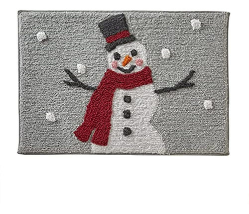 Skl Home By Saturday Knight Ltd. Whistler Snowman Rug, Dove 