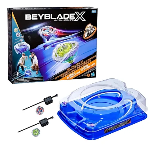 BEYBLADE X ベイブレードX ドロップアタックスタジアム スタジアム Conjunto Beyblade X Drop Attack Hasbro 2025 | Parcelamento sem juros