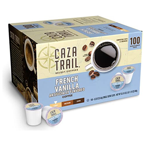 Caza Ruta Del Café, Vainilla Francesa Blend, 100 Copas De Un