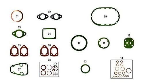 Jogo De Juntas Motor Agrale M93 Completo 