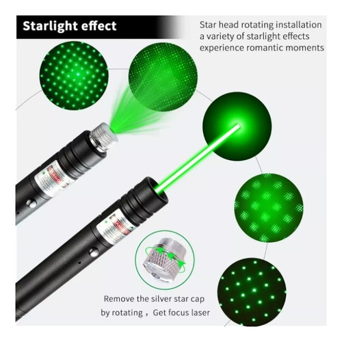 Puntero Laser Astronómic 5000mw Caleidoscopio Recargable Usb