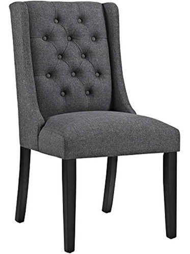 Lexmod Baronet Tela Silla De Comedor Tela Tejido Gris