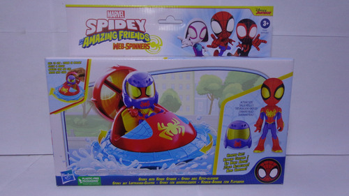Spidey Con Aerodeslizador Spidey Amazing Friends Hasbro 2023