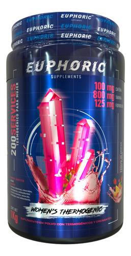 Termogenico Para Mujer Bajar De Peso 1 Kg 200s Euphoric