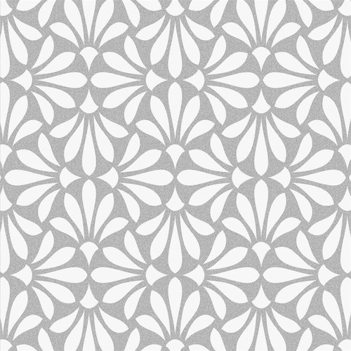 Imagem 3 de 5 de Papel De Parede 3509 Cinza 52cm Com 10 Metros