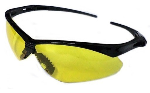 Imagen 1 de 3 de Lente De Seguridad Nemesis V30 Ámbar Con Armazón Negro