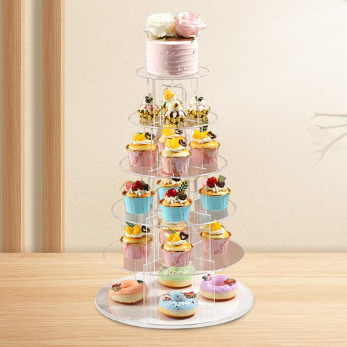 Soporte Acrílico Para Cupcakes, Soporte Para Té 5 Niveles